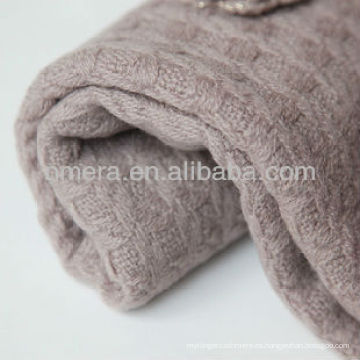 Bufanda tejida de moda de alta calidad de las lanas del bordado del pashmina de la nieve